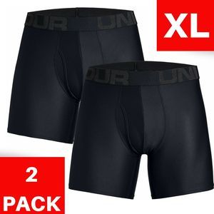 Under Armour Boxer Jock 2 Pack 6-inch Black XL